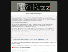 Tablet Screenshot of diyfuzz.com